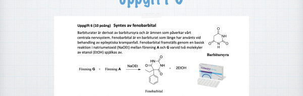 Kemiolympiaden 2017, omgång II, uppgift 6