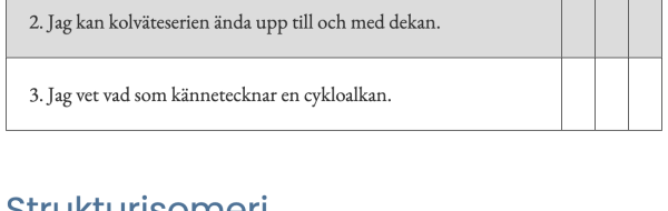 Vad kan du om Kolväten och deras närmaste släktingar?