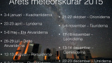 Årets meteorskurar 2015