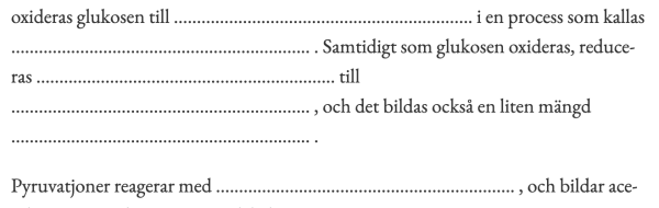 Läxförhör 2007-05-24 i Biokemi (katabolism)