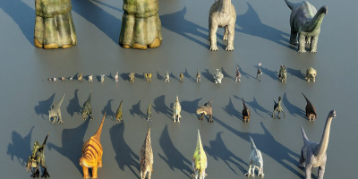 Hur stora var egentligen dinosaurierna?