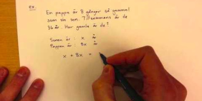 Problemlösning med hjälp av ekvationer