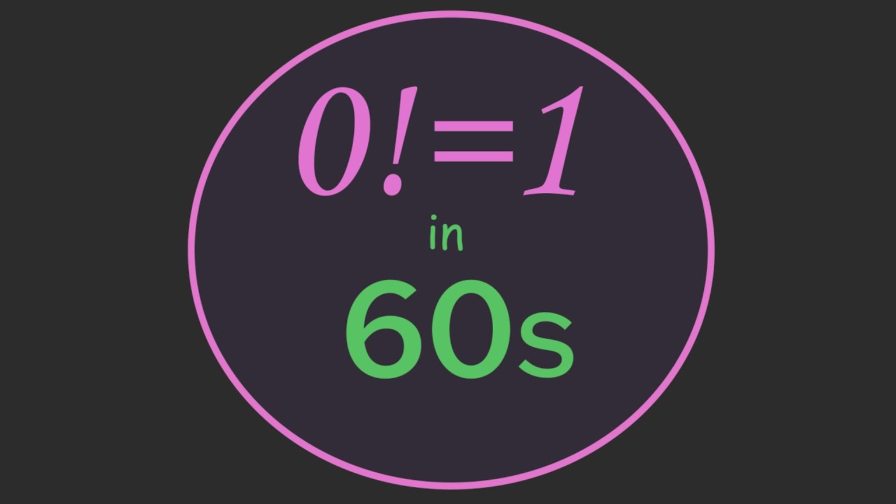 0! = 1 (på 60 sekunder)