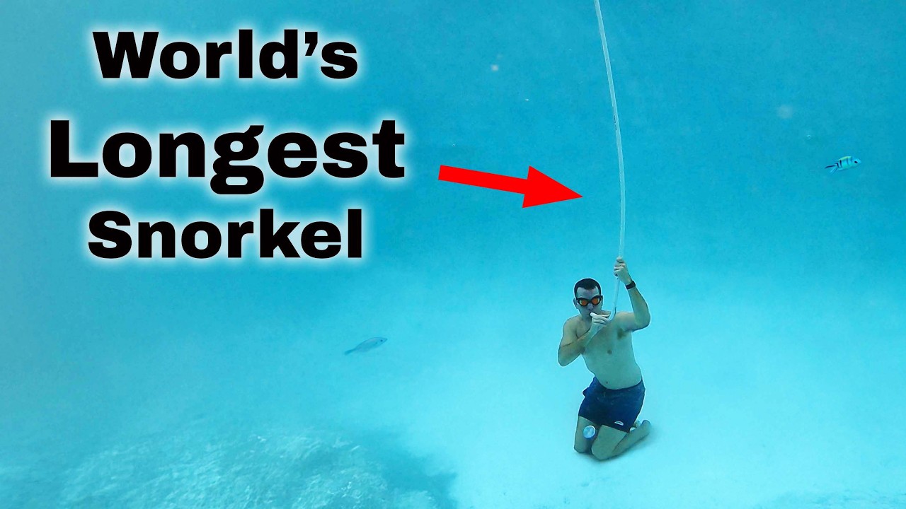 Att andas genom världens längsta snorkel