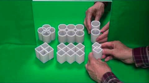 Illusionen med den runda/fyrkantiga cylindern