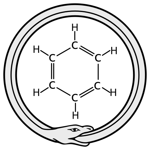 Ouroboros, den mytiska ormen som biter sig själv i svansen, inspirerade till lösningen på bensenmolekylens struktur.